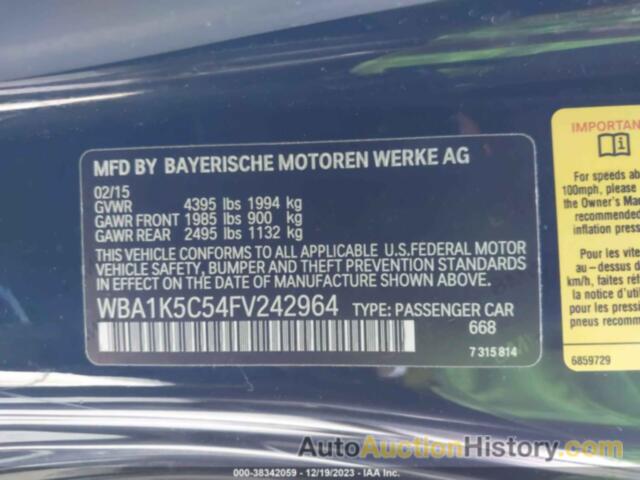 BMW 228I, WBA1K5C54FV242964
