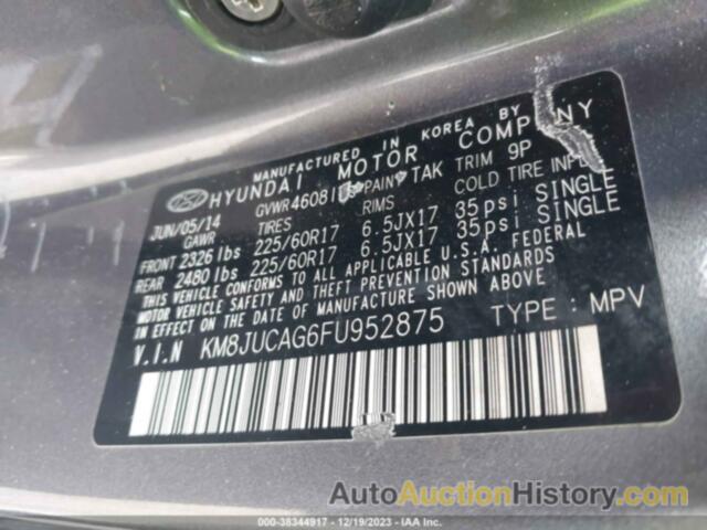 HYUNDAI TUCSON SE, KM8JUCAG6FU952875