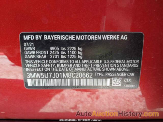 BMW 3 SERIES M340I, 3MW5U7J01M8C20662
