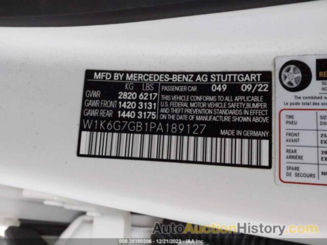 MERCEDES-BENZ S 580 4MATIC, W1K6G7GB1PA189127