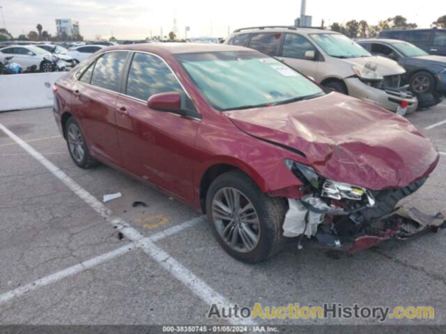 TOYOTA CAMRY SE, 4T1BF1FK5HU629680