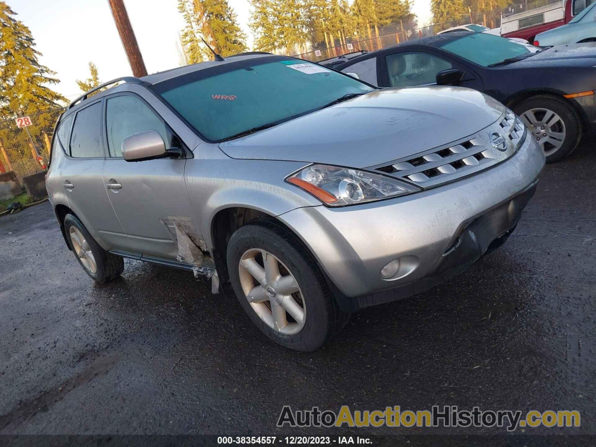 NISSAN MURANO SE, JN8AZ08W93W220035