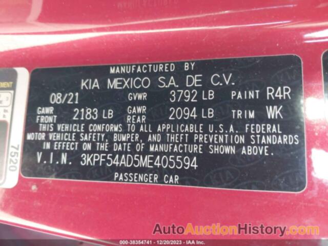 KIA FORTE EX, 3KPF54AD5ME405594