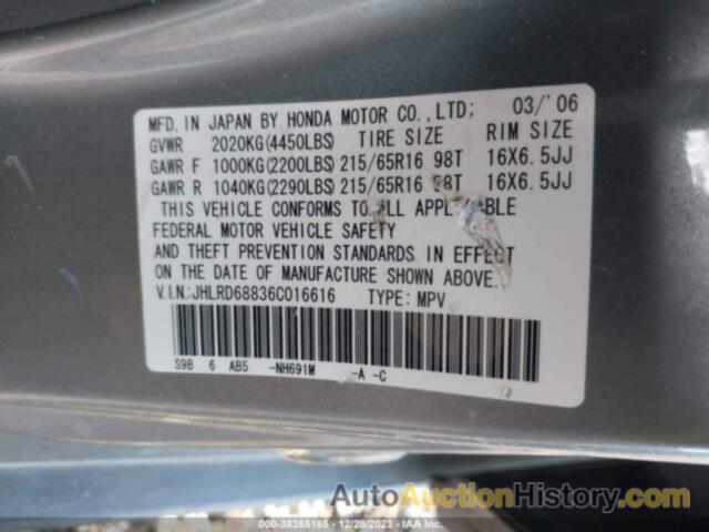 HONDA CR-V EX, JHLRD68836C016616