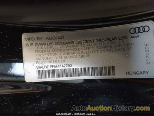 AUDI A3 2.0T PREMIUM, WAU3FLFF5F1142790