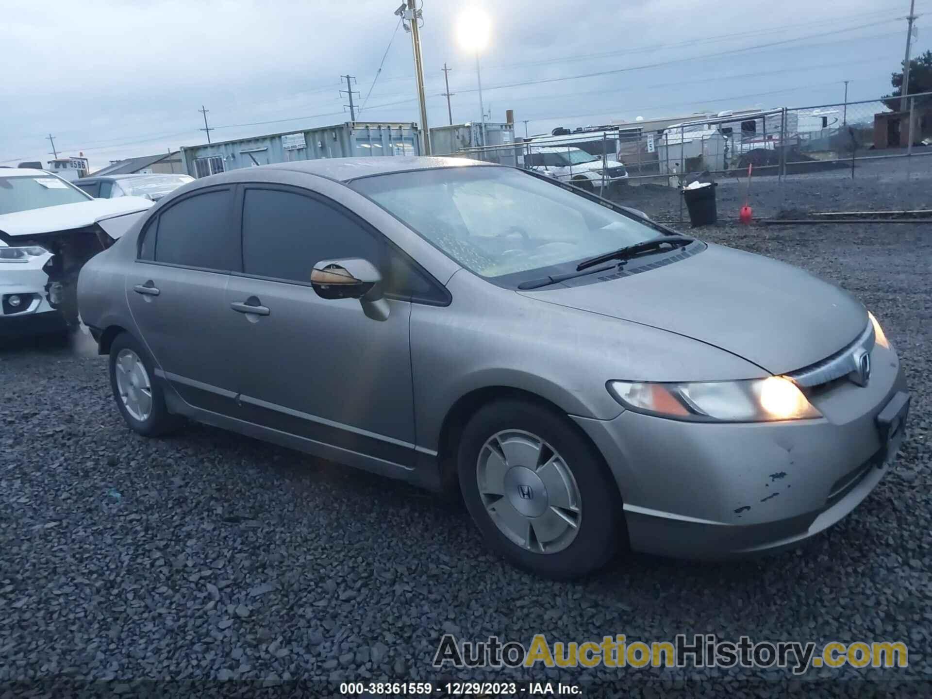 HONDA CIVIC HYBRID, JHMFA36227S000886