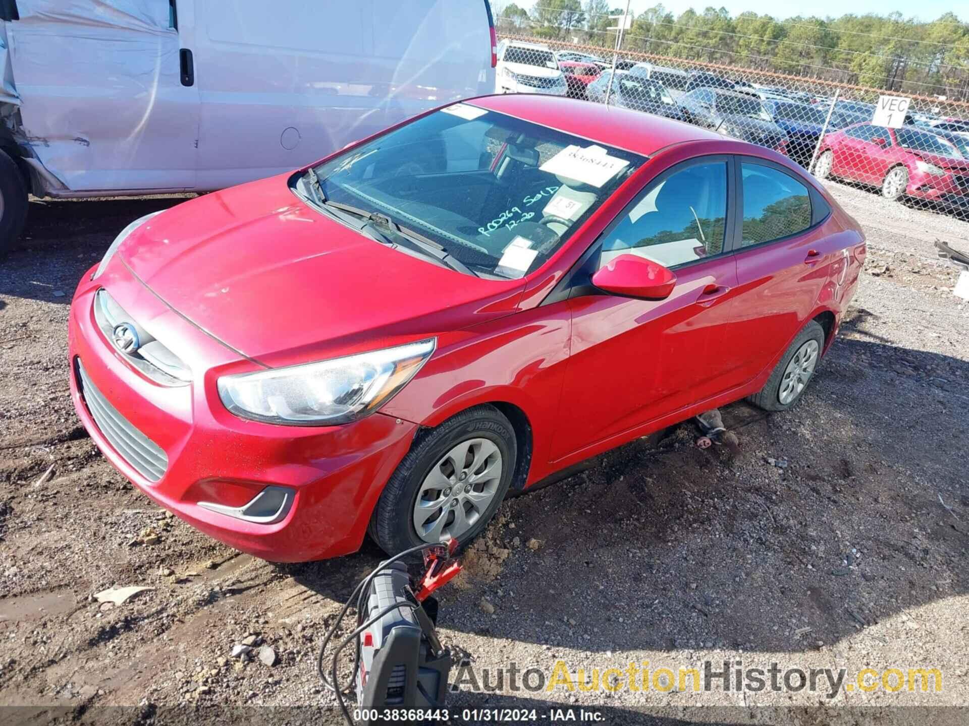 HYUNDAI ACCENT SE, KMHCT4AE0HU318996