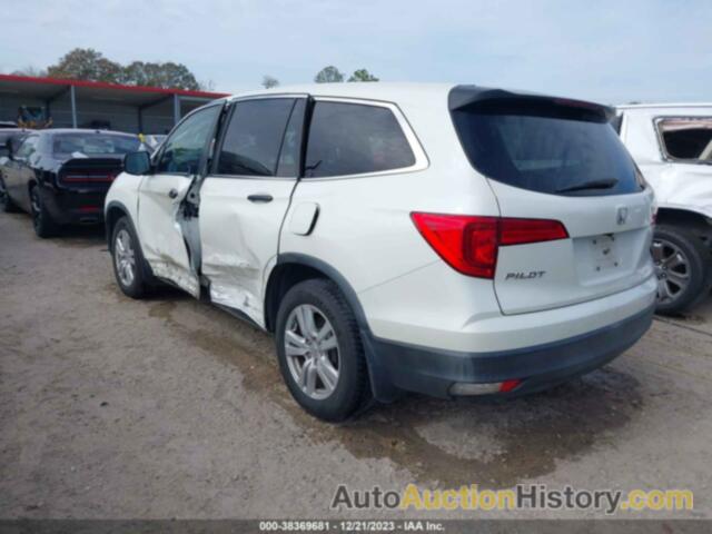 HONDA PILOT LX, 5FNYF5H1XGB040903