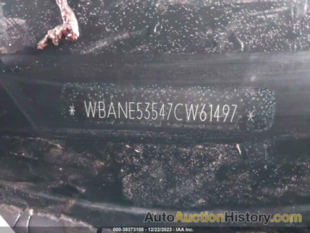 BMW 525I, WBANE53547CW61497
