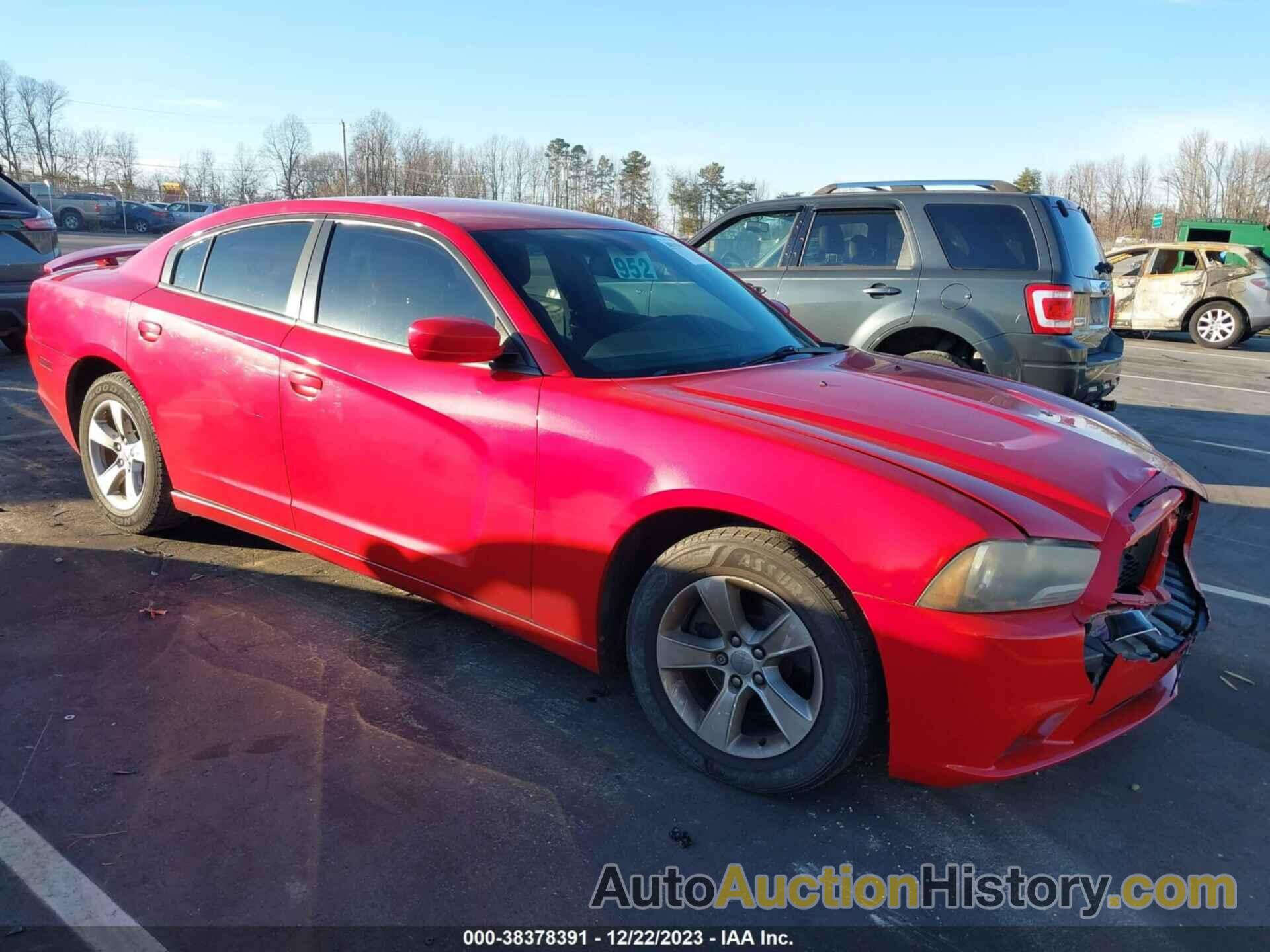 DODGE CHARGER SXT, 2C3CDXHG4CH187680