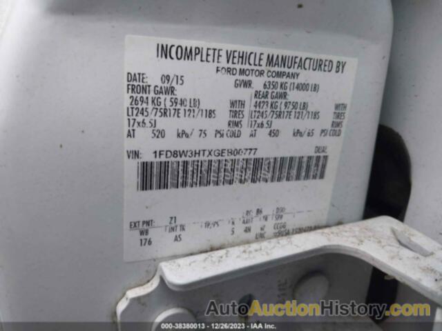 FORD F-350 CHASSIS XL, 1FD8W3HTXGEB00777