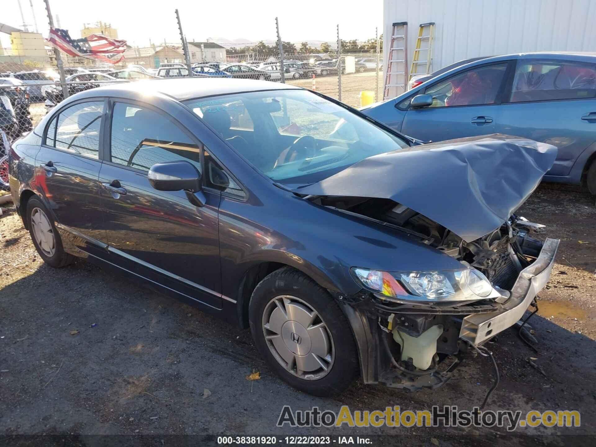 HONDA CIVIC HYBRID, JHMFA36299S008986