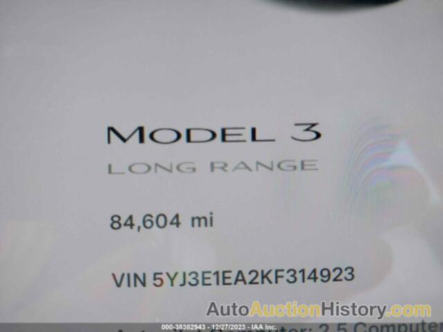 TESLA MODEL 3 LONG RANGE/MID RANGE/STANDARD RANGE/STANDARD RANGE PLUS, 5YJ3E1EA2KF314923