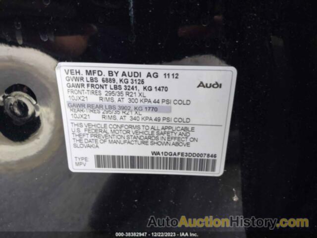 AUDI Q7 3.0T S LINE PRESTIGE, WA1DGAFE3DD007846