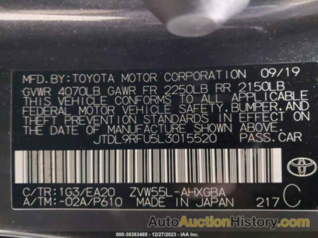 TOYOTA PRIUS XLE AWD-E, JTDL9RFU5L3015520