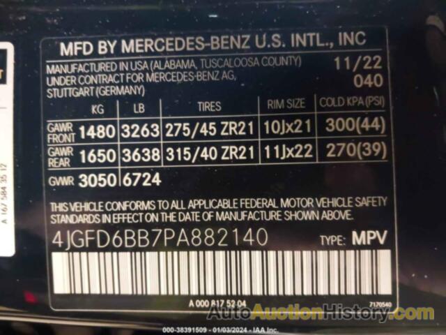 MERCEDES-BENZ AMG GLE 53 COUPE 4MATIC, 4JGFD6BB7PA882140