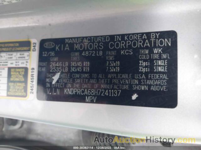 KIA SPORTAGE SX TURBO, KNDPRCA68H7241137