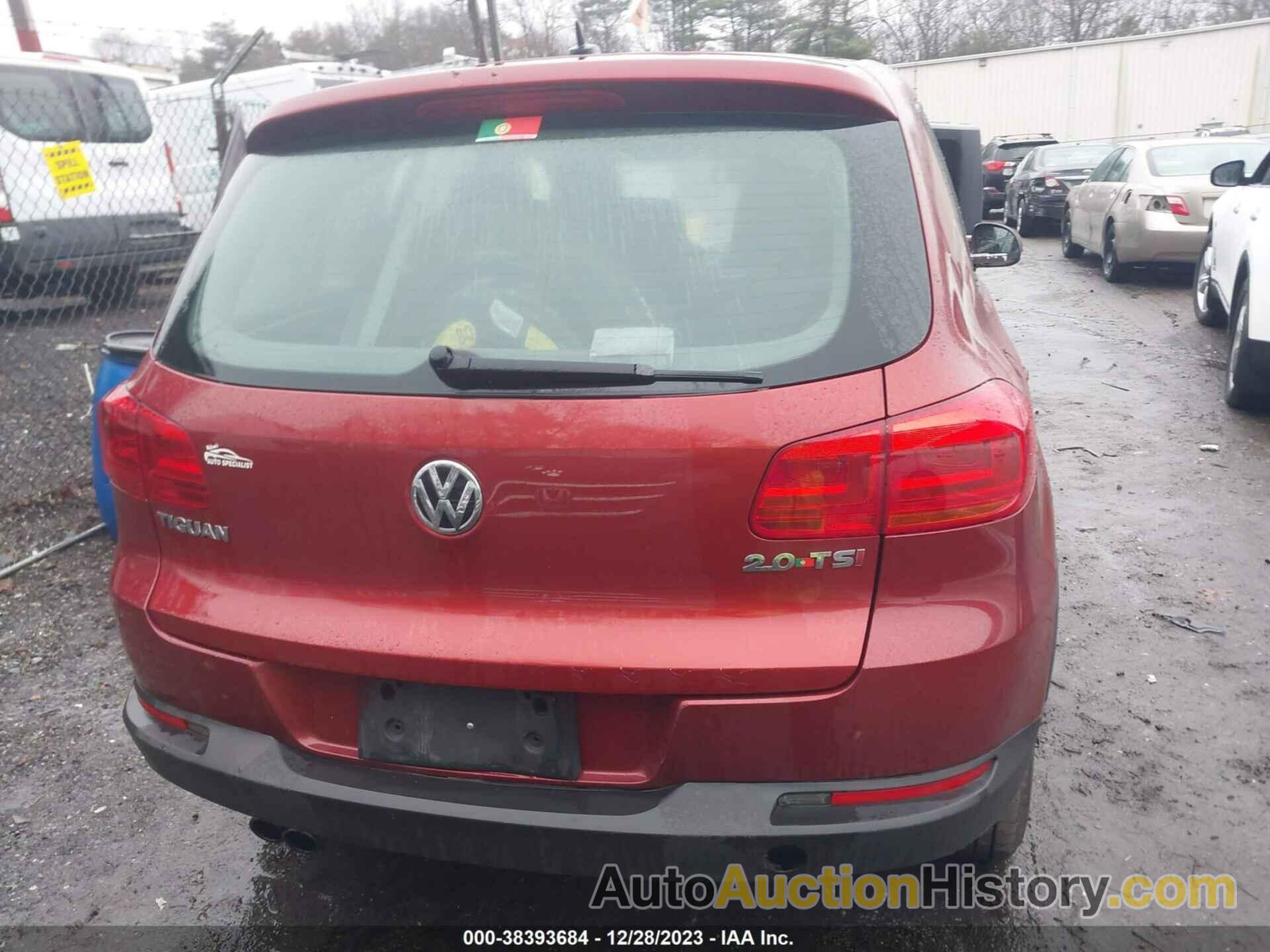 VOLKSWAGEN TIGUAN S, WVGAV3AX3EW113945