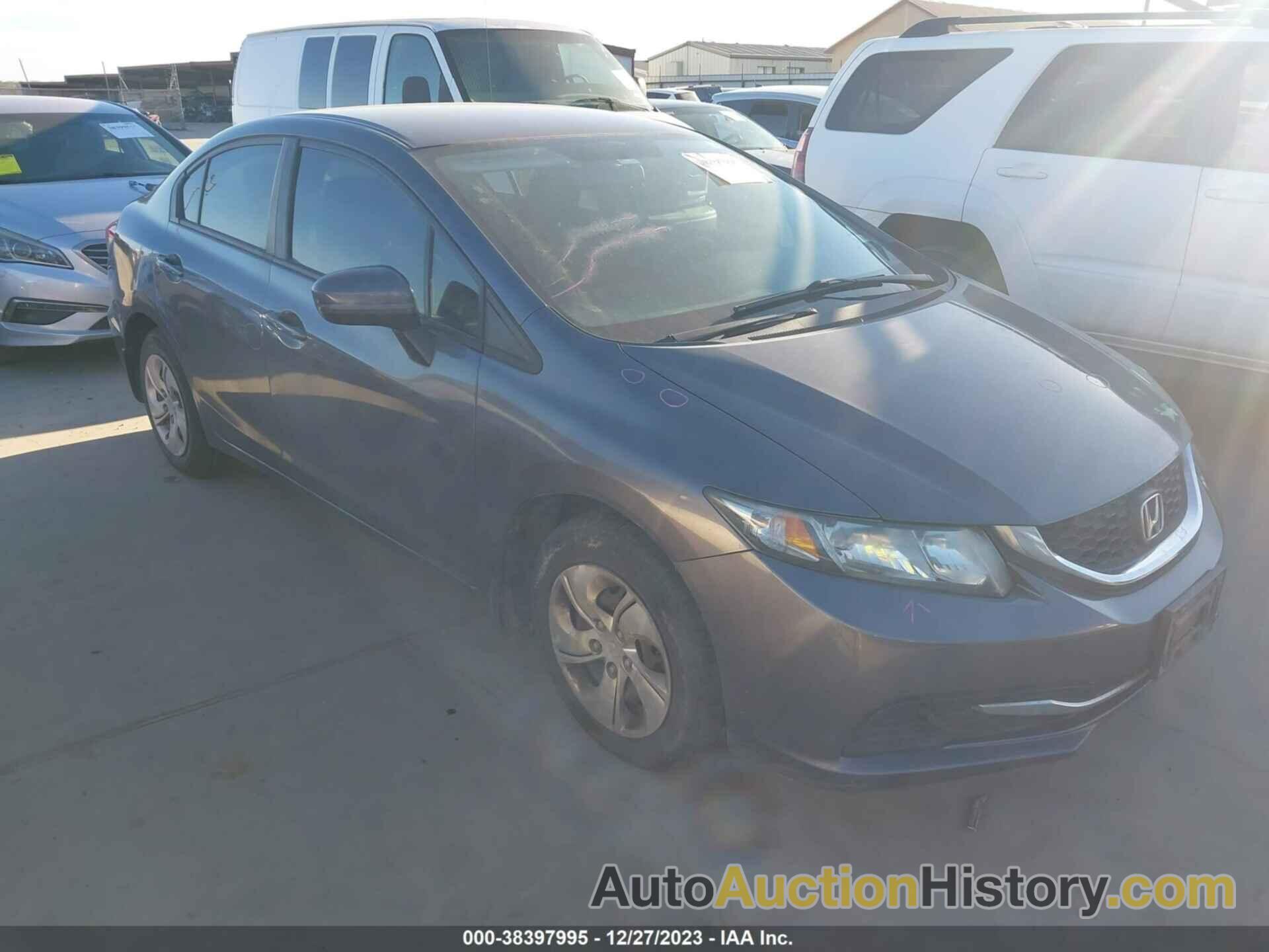 HONDA CIVIC LX, 2HGFB2F59FH558602