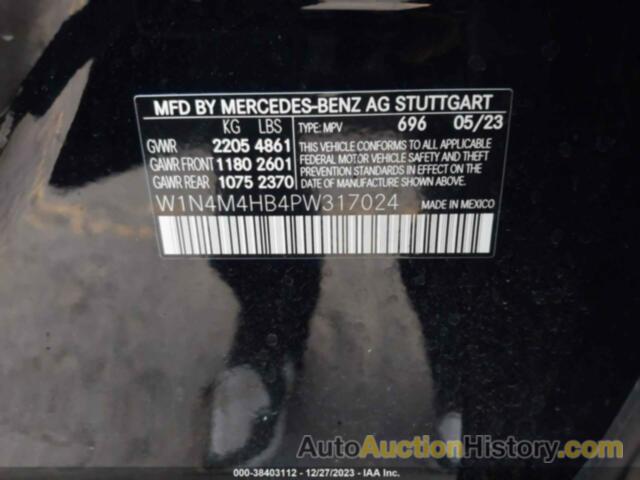 MERCEDES-BENZ GLB 250 4MATIC, W1N4M4HB4PW317024