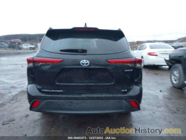 TOYOTA HIGHLANDER HYBRID XLE, 5TDHARAH4MS509150