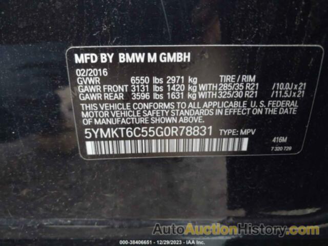 BMW X5 M, 5YMKT6C55G0R78831