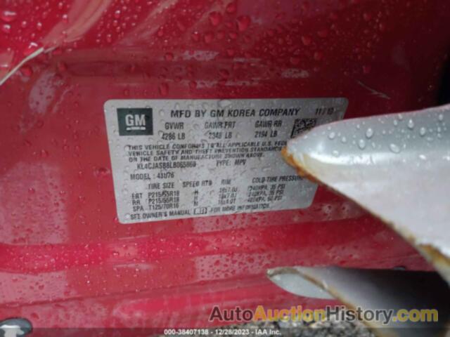 BUICK ENCORE FWD PREFERRED, KL4CJASB8LB065860