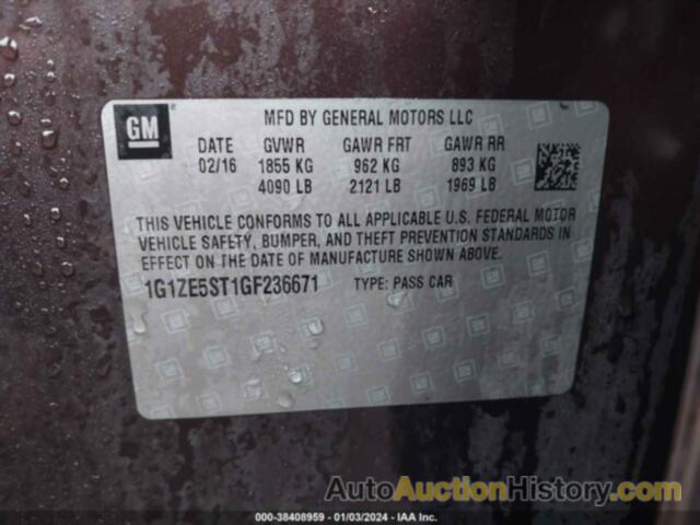 CHEVROLET MALIBU 1LT, 1G1ZE5ST1GF236671