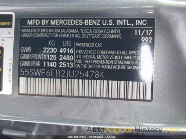 MERCEDES-BENZ AMG C 43 4MATIC, 55SWF6EB2JU254784