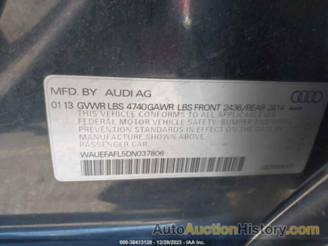 AUDI A4 2.0T PREMIUM, WAUEFAFL5DN037806