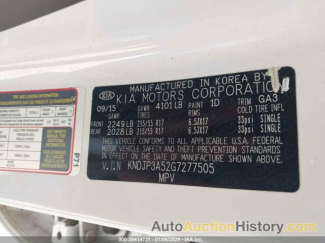 KIA SOUL +, KNDJP3A52G7277505