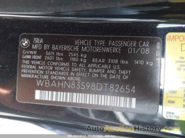 BMW 750LI, WBAHN83598DT82654
