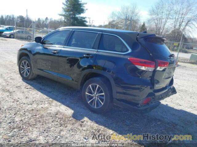 TOYOTA HIGHLANDER XLE, 5TDKZRFH8KS572725