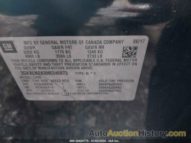 GMC TERRAIN SLE-2, 2GKALNEK8H6346873