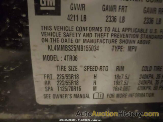 BUICK ENCORE GX FWD PREFERRED, KL4MMBS25MB155034