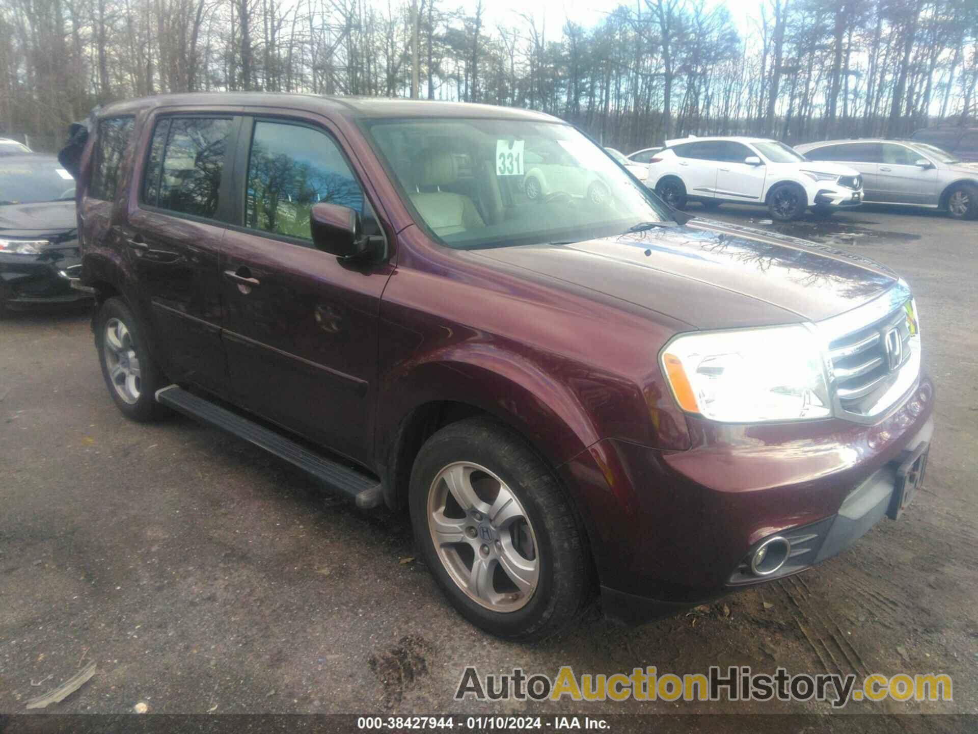 HONDA PILOT EX-L, 5FNYF4H71FB048708