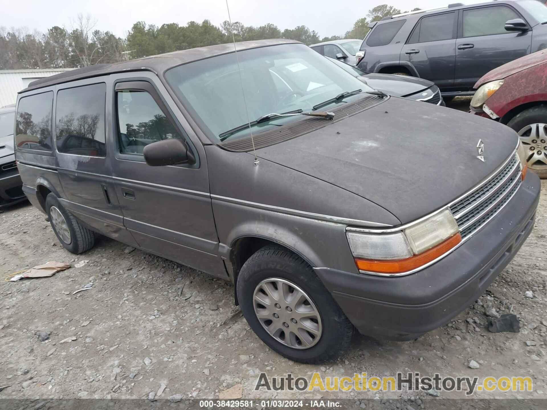 PLYMOUTH GRAND VOYAGER SE, 1P4GH44R1SX569419