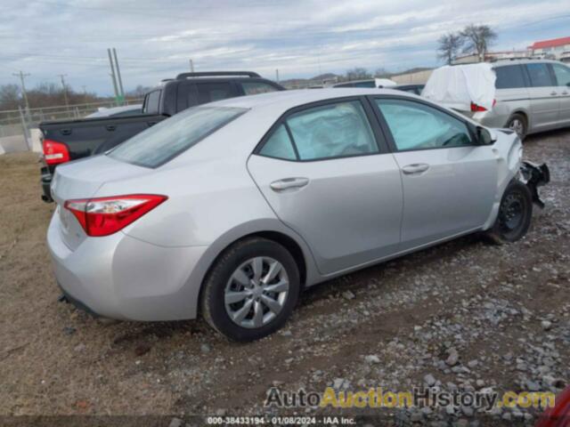 TOYOTA COROLLA LE, 2T1BURHE6GC704978