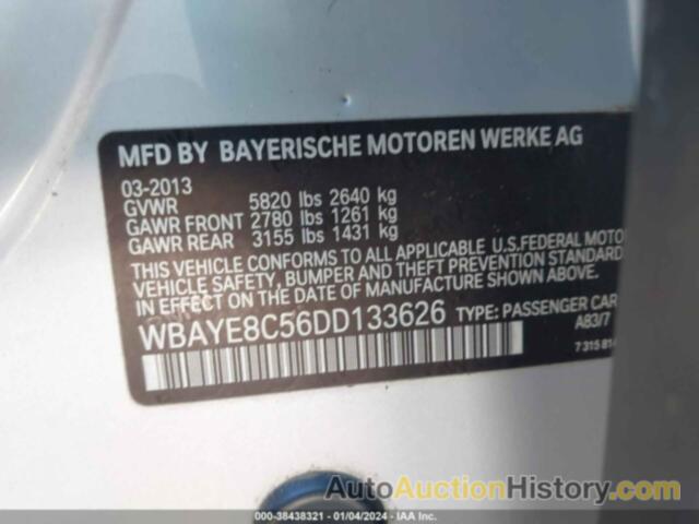 BMW 750LI, WBAYE8C56DD133626