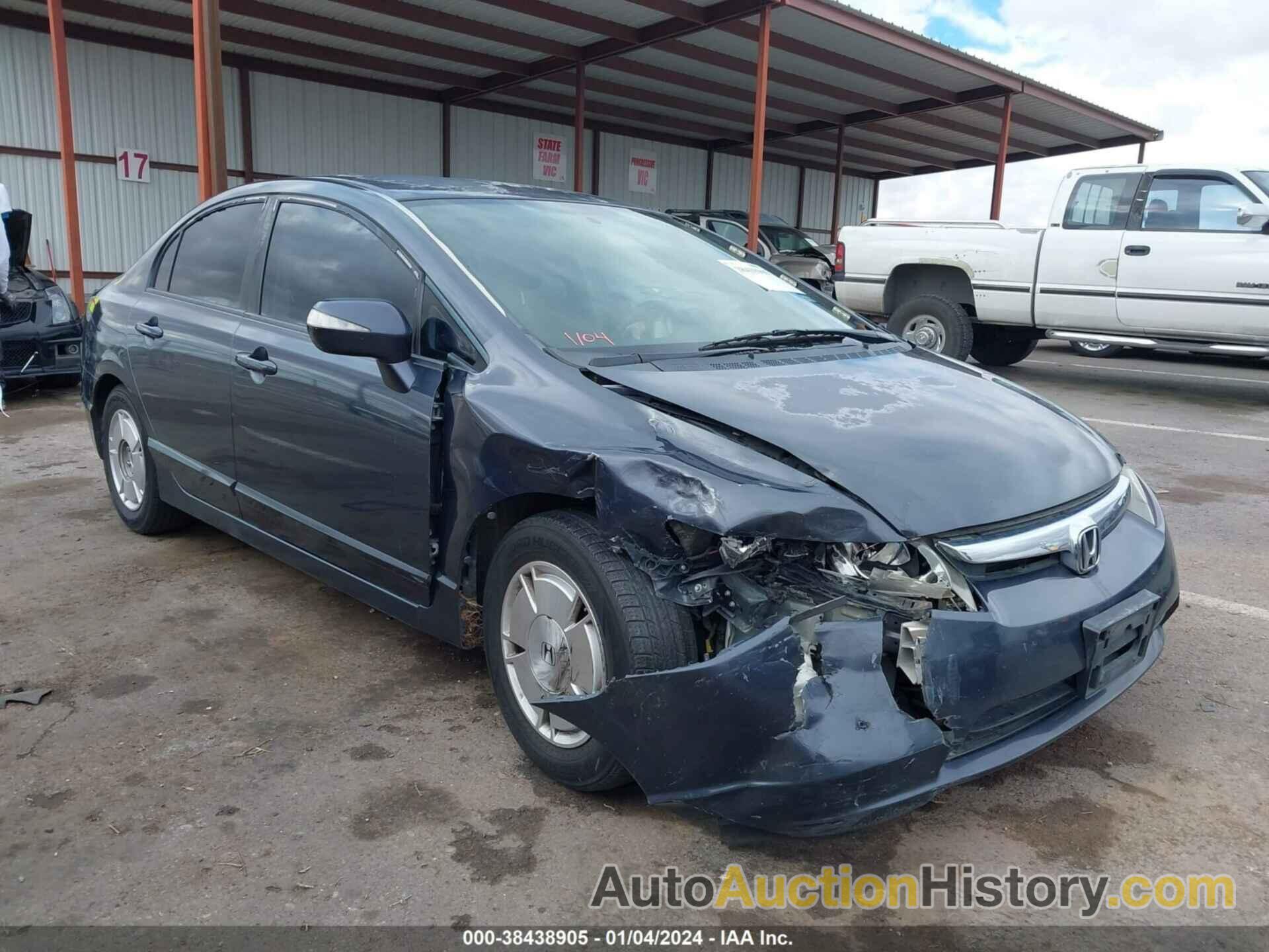 HONDA CIVIC HYBRID, JHMFA36208S029854