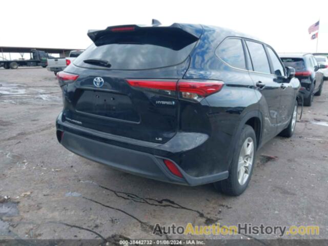 TOYOTA HIGHLANDER HYBRID LE, 5TDZARAH2PS518003