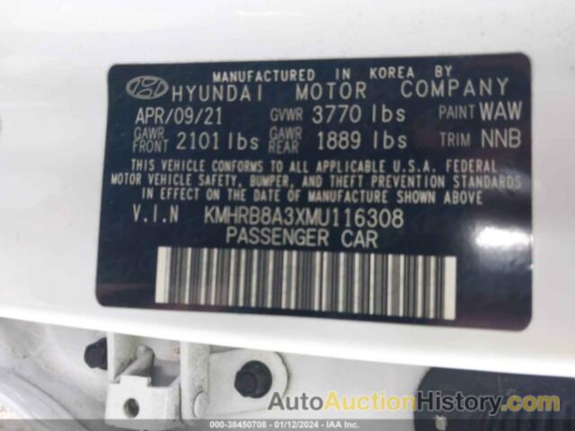 HYUNDAI VENUE SE, KMHRB8A3XMU116308