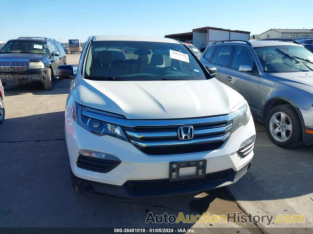 HONDA PILOT LX, 5FNYF5H16GB024102