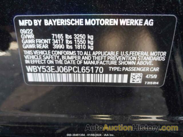 BMW I7 XDRIVE60, WBY53EJ06PCL65170