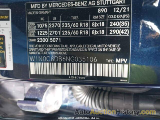 MERCEDES-BENZ GLC 300 SUV, W1N0G8DB6NG035106