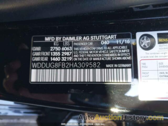 MERCEDES-BENZ S 550 4MATIC, WDDUG8FB2HA309582