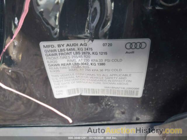 AUDI Q5 PREMIUM PLUS 45 TFSI QUATTRO S TRONIC, WA1BNAFY4L2092066