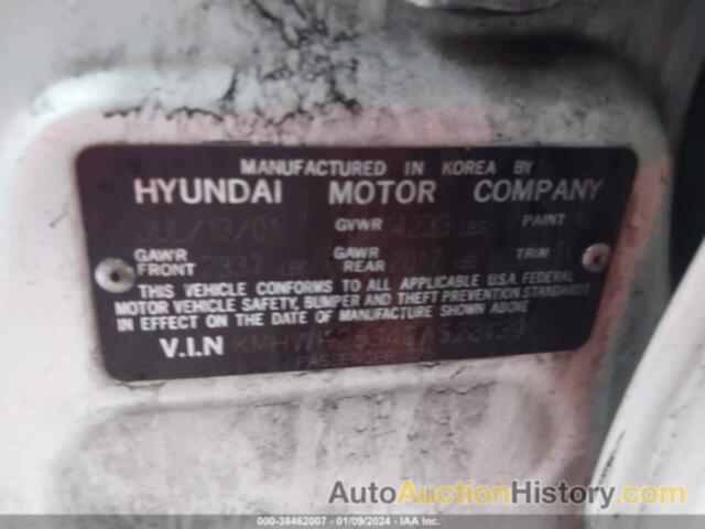 HYUNDAI SONATA BASE (A4)/BASE (M5), KMHWF25S42A523139