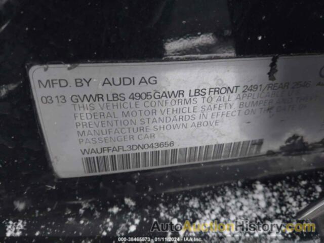 AUDI A4 2.0T PREMIUM, WAUFFAFL3DN043656