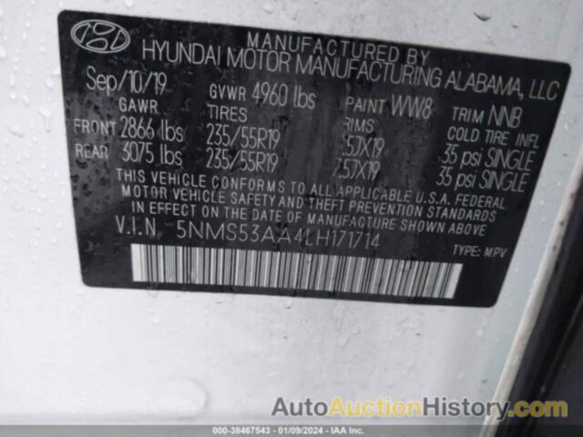 HYUNDAI SANTA FE LIMITED 2.0T, 5NMS53AA4LH171714